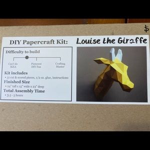 Resident Louise the giraffe paper craft kit